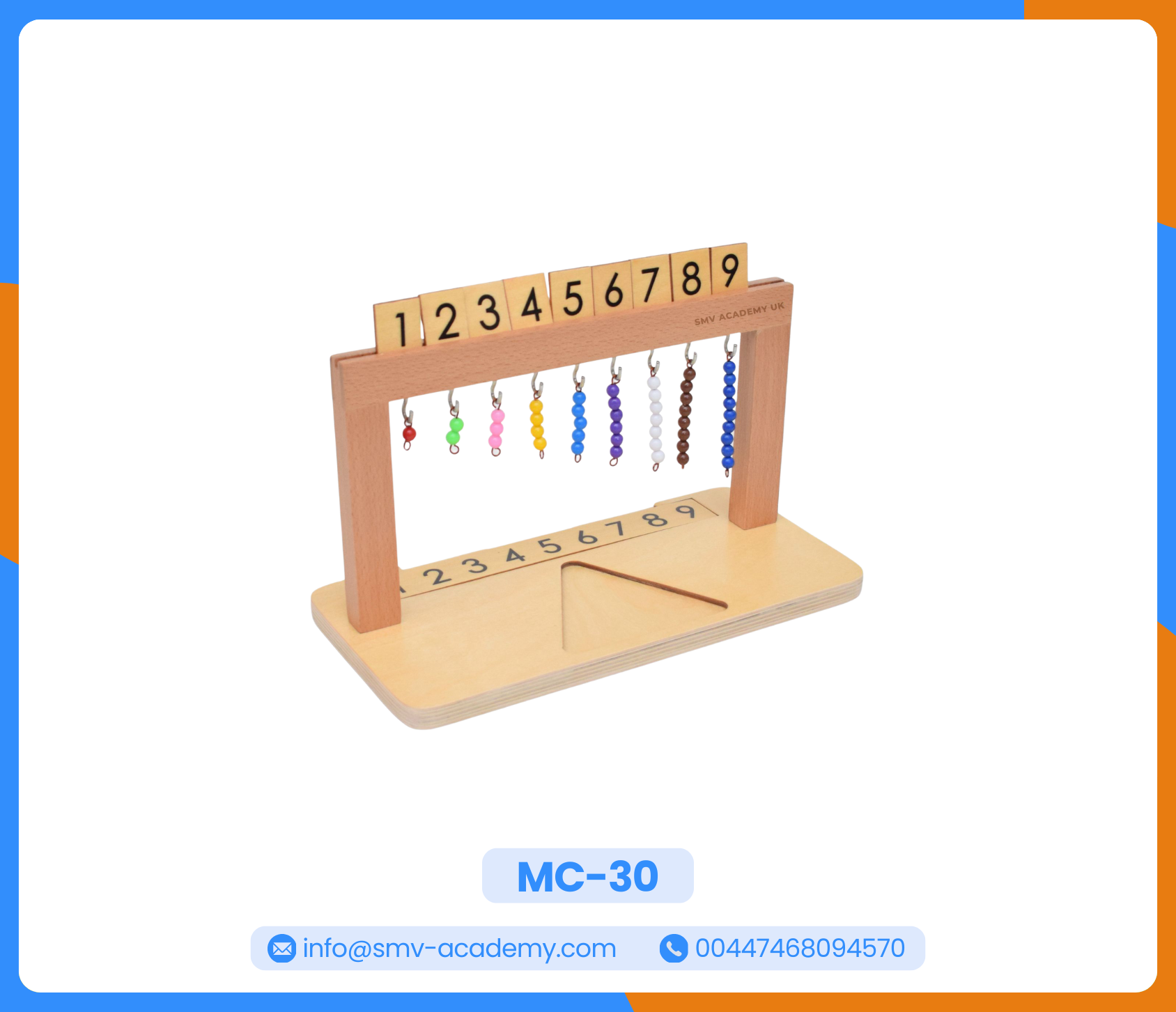 هانجر الخرز 1 - Montessori Beads Hanger 1